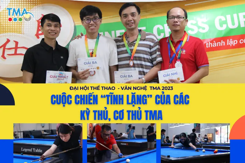 [Đại hội Thể thao - Văn nghệ 2023] Cuộc chiến “tĩnh lặng” của các kỳ thủ, cơ thủ TMA